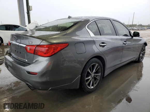 2017 Infiniti Q50 3.0t Sport with VIN JN1EV7AR7HM838322, listed as a Copart auction lot 88759165 with 86,733 mi miles and Salvage Title. Bid and sale history available at carsss.com. Image 3.