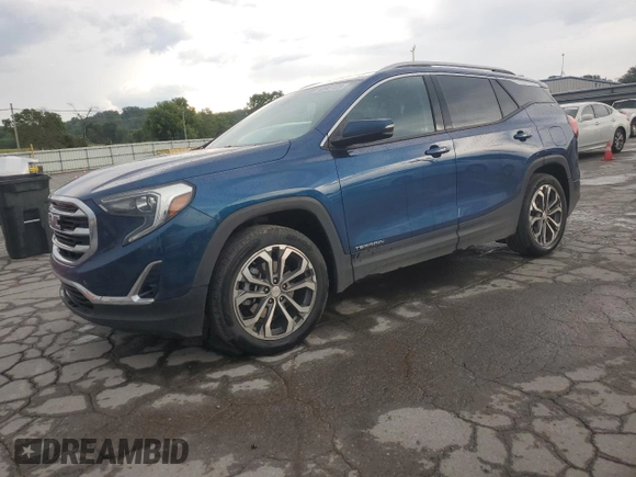 2020 GMC Terrain SLT z VIN 3GKALPEX5LL157089, wystawiony jako Copart lot #62841125 z przebiegiem 54 634 mil mil oraz Czysty tytuł • Clean title. Historia ofert i sprzedaży dostępna na DreamBid. Obrazek 1.
