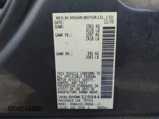 2021 Nissan Altima 2.5 SV with VIN 1N4BL4DV6MN329944, listed as a IAAI auction lot 41400480 with 100,237 mi miles. Bid and sale history available at carsss.com. Image 9.
