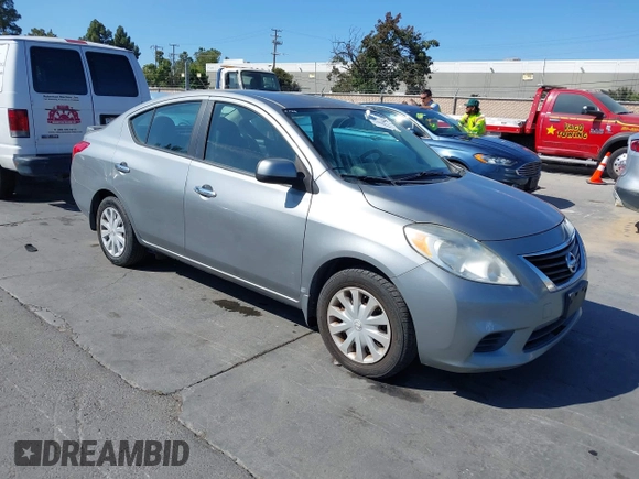 2013 Nissan Versa SV with VIN 3N1CN7AP5DL858384, listed as a IAAI auction lot 42543483 with 133,602 mi miles and . Bid and sale history available at DreamBid. Image 1.