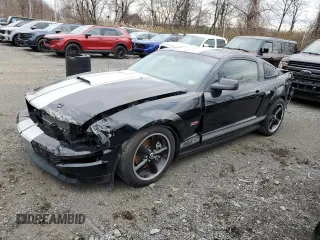 2007 Ford Mustang GT Deluxe with VIN 1ZVHT82H075356342, listed as a Copart auction lot 47814925 with 38,367 mi miles and Salvage Title. Bid and sale history available at carsss.com. Image 1.