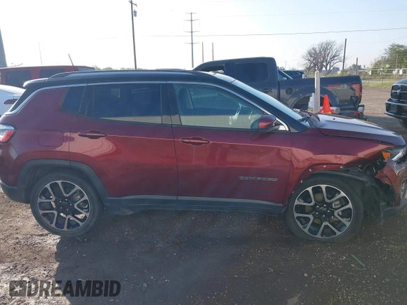 2020 Jeep Compass Limited z VIN 3C4NJCCB5LT218640, wystawiony jako IAAI lot #41218825 z przebiegiem 48 097 mil mil oraz . Historia ofert i sprzedaży dostępna na DreamBid. Obrazek 13.