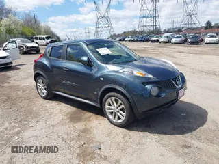2013 Nissan Juke SV with VIN JN8AF5MV6DT229362, listed as a IAAI auction lot 41941230 with 84,897 mi miles. Bid and sale history available at carsss.com. Image 1.