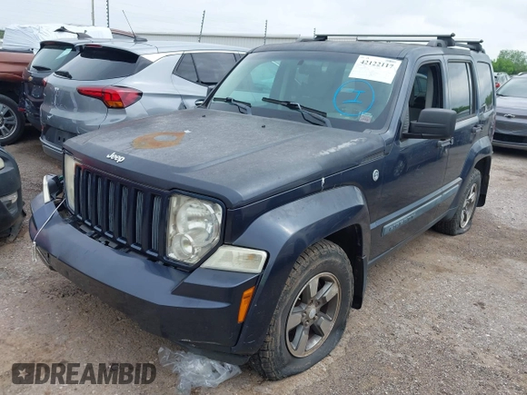 2008 Jeep Liberty Sport with VIN 1J8GN28K28W261858, listed as a IAAI auction lot 42122117 with 97,865 mi miles. Bid and sale history available at carsss.com. Image 2.