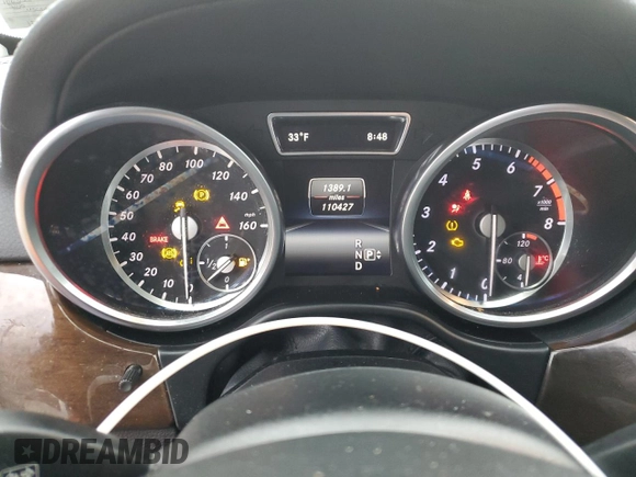 2015 Mercedes-Benz GL-Class GL 450 with VIN 4JGDF6EE3FA483957, listed as a Copart auction lot 82312843 with 110,427 mi miles. Bid and sale history available at carsss.com. Image 9.