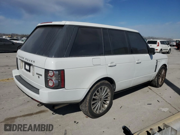 2012 Land Rover Range Rover SC with VIN SALMF1E4XCA379968, listed as a Copart auction lot 46836175 with 110,428 mi miles and Clean title. Bid and sale history available at DreamBid. Image 3.