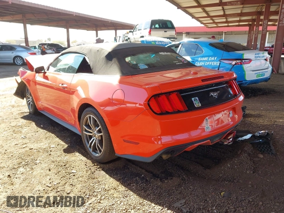 2016 Ford Mustang EcoBoost Premium with VIN 1FATP8UH3G5329740, listed as a IAAI auction lot 41598323 with 101,709 mi miles and . Bid and sale history available at carsss.com. Image 3.