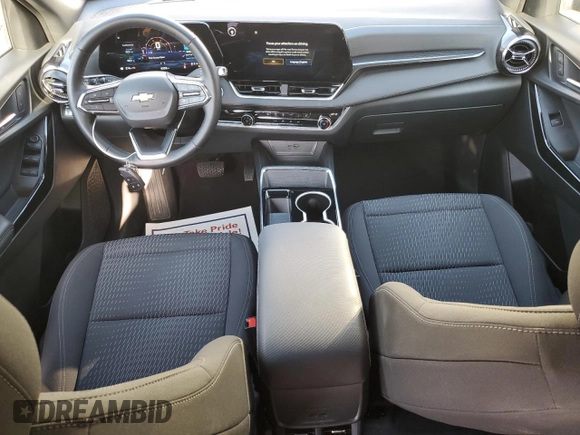 2025 Chevrolet Equinox FWD LT with VIN 3GNAXHEG8SL205194, listed as a Copart auction lot 54357695 with 9,396 mi miles and Clean Title. Bid and sale history available at DreamBid. Image 8.
