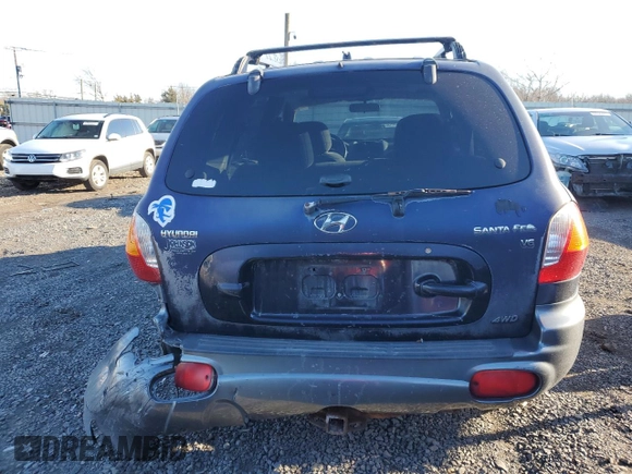2004 Hyundai Santa Fe GLS with VIN KM8SC73D34U757671, listed as a Copart auction lot 45156355 with 296,773 mi miles and Salvage Title. Bid and sale history available at carsss.com. Image 6.