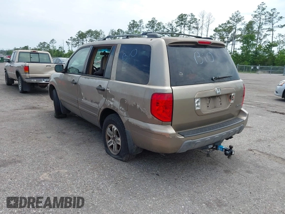 2003 Honda Pilot EX with VIN 2HKYF18563H526678, listed as a IAAI auction lot 41821187 with 412,622 mi miles and . Bid and sale history available at DreamBid. Image 3.