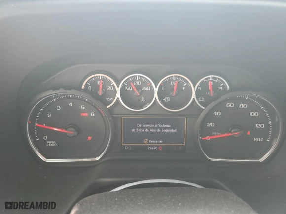 2021 Chevrolet Tahoe LS with VIN 1GNSCMKD7MR494339, listed as a Copart auction lot 62408244 with 26,690 mi miles and Salvage Title. Bid and sale history available at carsss.com. Image 9.