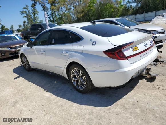 2020 Hyundai Sonata SEL with VIN 5NPEF4JA6LH021557, listed as a Copart auction lot 49854125 with 55,684 mi miles and Non Repairable. Bid and sale history available at carsss.com. Image 2.