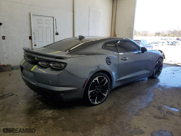 2021 Chevrolet Camaro 2LT with VIN 1G1FD1RX5M0131850, listed as a Copart auction lot 86775334 with 80,777 mi miles and Clean Title. Bid and sale history available at carsss.com. Image 3.