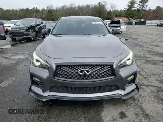 2015 Infiniti Q50 with VIN JN1BV7AR5FM421247, listed as a Copart auction lot 53266115 with 63,820 mi miles and Salvage Title. Bid and sale history available at carsss.com. Image 5.