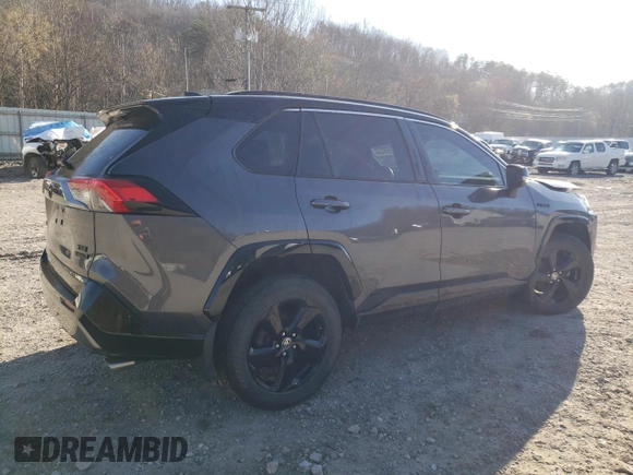 2021 Toyota RAV4 Hybrid XSE with VIN 2T3E6RFV8MW027802, listed as a Copart auction lot 49226415 with Not provided miles and Salvage title. Bid and sale history available at DreamBid. Image 3.