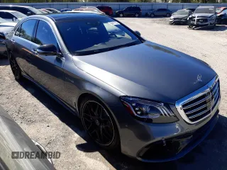 2019 Mercedes-Benz S-Class AMG S 63 with VIN WDDUG8JBXKA496469, listed as a Copart auction lot 69417233 with 44,761 mi miles and Non Repairable. Bid and sale history available at carsss.com. Image 4.