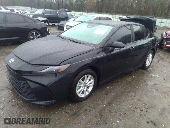 2025 Toyota Camry LE with VIN 4T1DAACK5SU060431, listed as a IAAI auction lot 41552223 with 2,490 mi miles and . Bid and sale history available at DreamBid. Image 2.