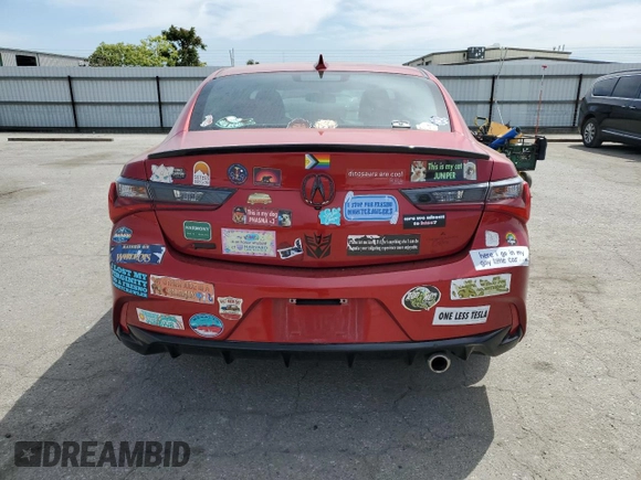 2020 Acura ILX Premium with VIN 19UDE2F8XLA002530, listed as a Copart auction lot 53042955 with 49,067 mi miles and Salvage title. Bid and sale history available at DreamBid. Image 6.
