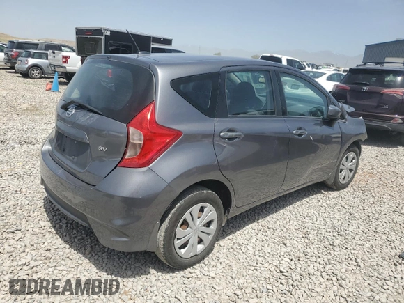 2017 Nissan Note S Plus with VIN 3N1CE2CP5HL381087, listed as a Copart auction lot 56511705 with 67,525 mi miles and Salvage title. Bid and sale history available at DreamBid. Image 3.