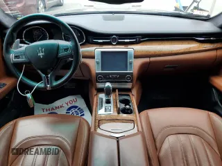 2014 Maserati Quattroporte S Q4 z VIN ZAM56RRA8E1106715, wystawiony jako Copart lot #59887095 z przebiegiem 29 544 mil mil oraz Nie do naprawy • Non repairable. Historia ofert i sprzedaży dostępna na DreamBid. Obrazek 8.