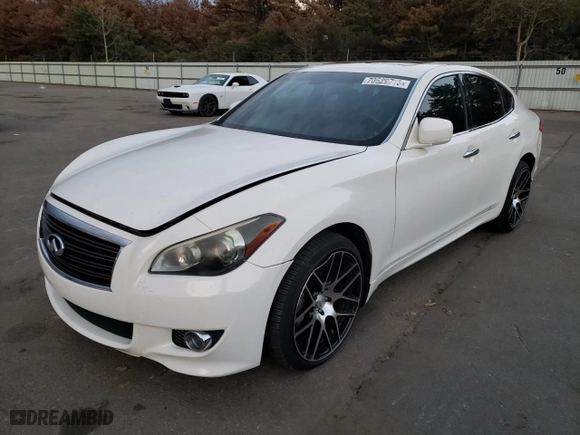 2013 Infiniti M37 with VIN JN1BY1AR7DM600665, listed as a Copart auction lot 77931154 with 0 miles and Non Repairable. Bid and sale history available at carsss.com. Image 1.