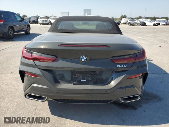 2022 BMW 8 Series 840i with VIN WBADZ2C08NCJ12305, listed as a Copart auction lot 72503114 with 26,817 mi miles and Salvage Title. Bid and sale history available at carsss.com. Image 6.