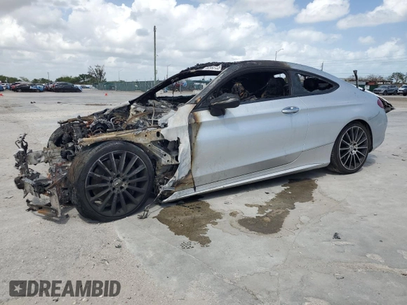 2018 Mercedes-Benz C 43 AMG with VIN WDDWJ6EB6JF660956, listed as a Copart auction lot 50993135 with Not Provided miles and Non Repairable. Bid and sale history available at DreamBid. Image 1.