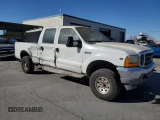 2001 Ford F-250 with VIN 3FTNW20S61MA46609, listed as a Copart auction lot 89076465 with 270,633 mi miles and Salvage title. Bid and sale history available at DreamBid. Image 4.