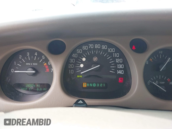 2003 Buick LeSabre Limited with VIN 1G4HR54K83U278932, listed as a IAAI auction lot 42164726 with 180,874 mi miles and . Bid and sale history available at DreamBid. Image 7.