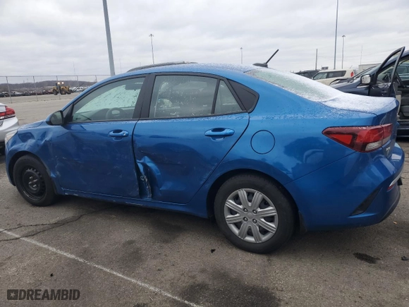 2022 Kia Rio S with VIN 3KPA24AD9NE436836, listed as a Copart auction lot 47440145 with 18,428 mi miles and Salvage Title. Bid and sale history available at carsss.com. Image 2.