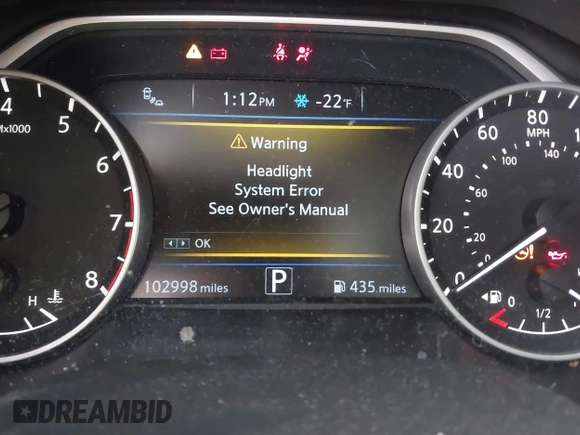 2017 Nissan Maxima SV with VIN 1N4AA6AP1HC391417, listed as a IAAI auction lot 41318033 with 102,998 mi miles and . Bid and sale history available at DreamBid. Image 7.
