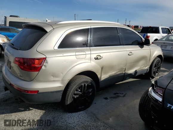 2007 Audi Q7 with VIN WA1AV74L47D031882, listed as a Copart auction lot 39366983 with 138,929 mi miles and Non repairable. Bid and sale history available at DreamBid. Image 3.