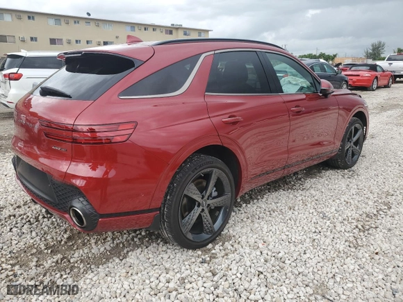2022 Genesis GV70 3.5T Sport with VIN KMUMCDTC5NU061475, listed as a Copart auction lot 69510014 with 20,051 mi miles and Salvage Title. Bid and sale history available at carsss.com. Image 3.