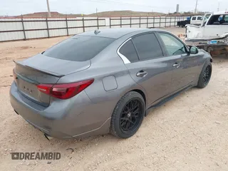 2018 Infiniti Q50 3.0t LUXE with VIN JN1EV7AR7JM432434, listed as a IAAI auction lot 41794112 with 48,666 mi miles. Bid and sale history available at carsss.com. Image 4.