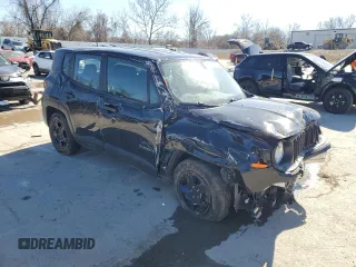 2017 Jeep Renegade Sport with VIN ZACCJAAH4HPG18240, listed as a Copart auction lot 47964625 with 107,192 mi miles and Salvage Title. Bid and sale history available at DreamBid. Image 4.