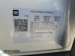 2023 Chevrolet Bolt EV 1LT z VIN 1G1FW6S05P4177390, wystawiony jako Copart lot #57256185 z przebiegiem 9 590 mil mil oraz Szkoda całkowita • Salvage title. Historia ofert i sprzedaży dostępna na DreamBid. Obrazek 12.