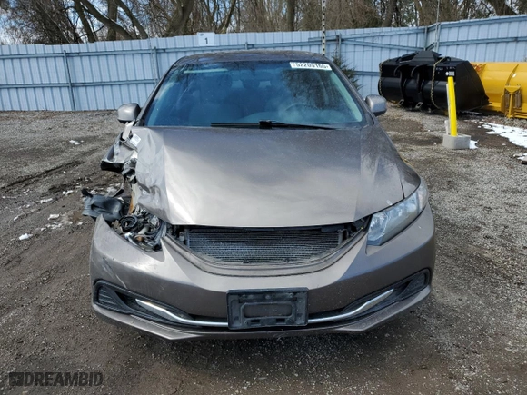 2013 Honda Civic Sdn LX with VIN 2HGFB2F40DH008726, listed as a Copart auction lot 52205165 with 310,718 mi miles and Salvage Title. Bid and sale history available at carsss.com. Image 5.