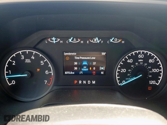 2021 Ford F-150 XL with VIN 1FTEW1EP9MFB94496, listed as a Copart auction lot 59283315 with 30,753 mi miles and Salvage title. Bid and sale history available at DreamBid. Image 9.