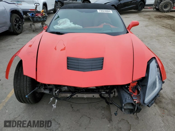 2019 Chevrolet Corvette 2LT with VIN 1G1YD3D72K5110840, listed as a Copart auction lot 73524604 with 30,818 mi miles and Salvage Title. Bid and sale history available at carsss.com. Image 5.