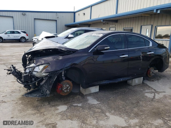 2014 Nissan Maxima 3.5 SV w/Sport Pkg with VIN 1N4AA5APXEC481560, listed as a Copart auction lot 38760004 with 135,701 mi miles and Salvage Title. Bid and sale history available at carsss.com. Image 1.