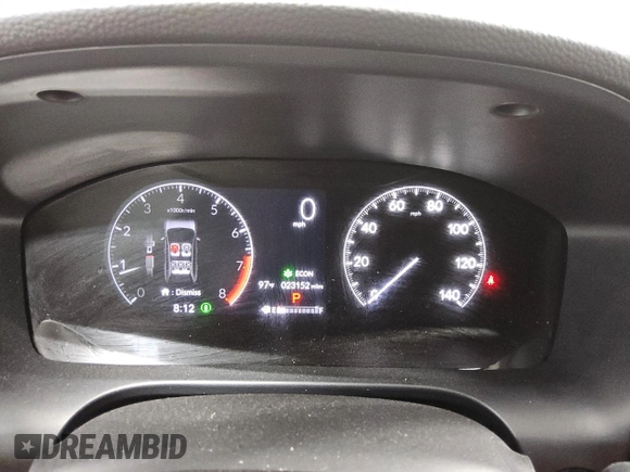 2024 Honda HR-V LX with VIN 3CZRZ1H34RM759966, listed as a Copart auction lot 59620535 with 23,152 mi miles and Clean title. Bid and sale history available at DreamBid. Image 9.