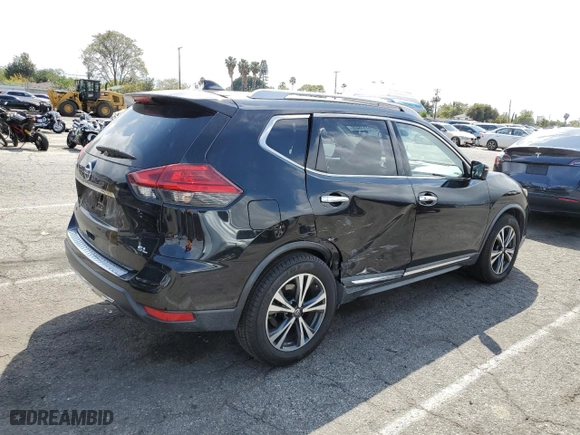 2017 Nissan Rogue SL with VIN JN8AT2MT2HW381293, listed as a Copart auction lot 51175435 with 48,543 mi miles and Salvage Title. Bid and sale history available at carsss.com. Image 3.
