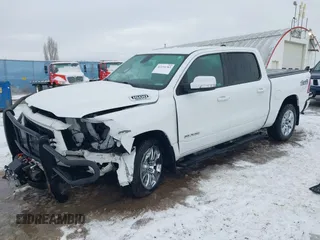 2019 Ram 1500 Big Horn with VIN 1C6SRFFT4KN898375, listed as a IAAI auction lot 41194783 with 54,513 mi miles and . Bid and sale history available at DreamBid. Image 17.