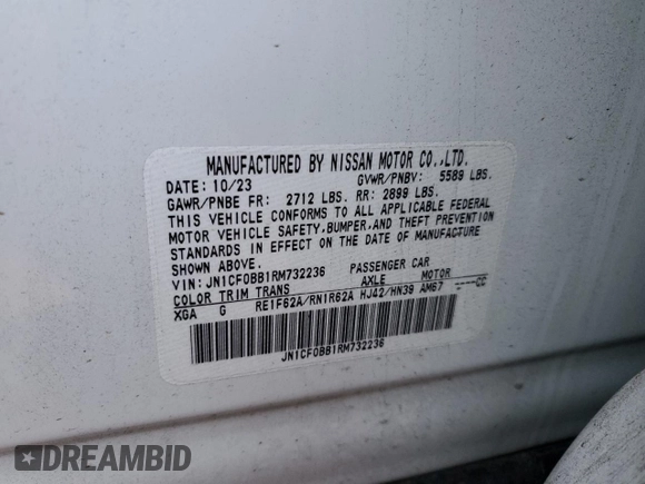 2024 Nissan ARIYA Engage with VIN JN1CF0BB1RM732236, listed as a Copart auction lot 84108614 with 4,547 mi miles and Salvage Title. Bid and sale history available at DreamBid. Image 16.