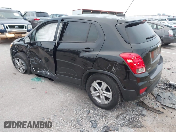 2020 Chevrolet Trax LS with VIN KL7CJKSB8LB023214, listed as a IAAI auction lot 41155692 with 47,876 mi miles. Bid and sale history available at carsss.com. Image 3.