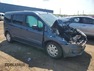 2021 Ford Transit Connect XLT with VIN NM0GE9F24M1487133, listed as a Copart auction lot 60224185 with 26,631 mi miles and Clean title. Bid and sale history available at DreamBid. Image 4.