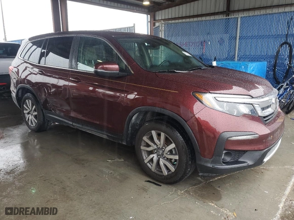 2019 Honda Pilot EX-L with VIN 5FNYF5H53KB024439, listed as a Copart auction lot 45722565 with 56,246 mi miles and Salvage Title. Bid and sale history available at carsss.com. Image 4.