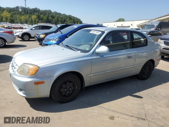 2003 Hyundai Accent GL with VIN KMHCG35CX3U274974, listed as a Copart auction lot 68807494 with 133,791 mi miles and Non Repairable. Bid and sale history available at carsss.com. Image 1.