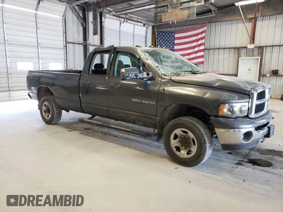 2004 Dodge Ram 2500 SLT with VIN 3D7KU28CX4G146324, listed as a Copart auction lot 69964254 with 244,029 mi miles and Salvage Title. Bid and sale history available at carsss.com. Image 4.