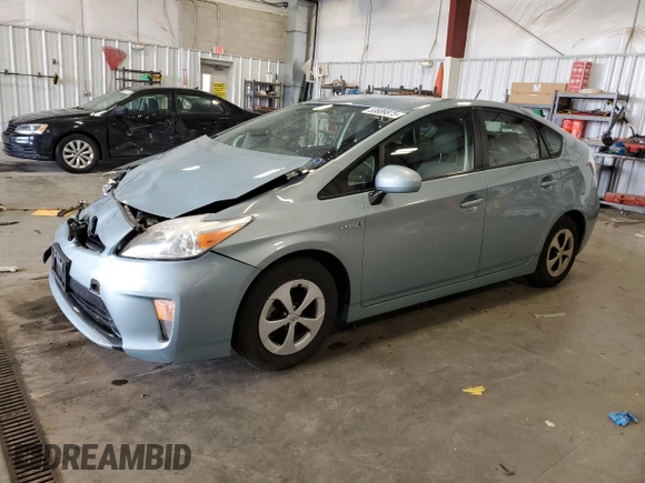 2012 Toyota Prius One with VIN JTDKN3DU5C1589263, listed as a Copart auction lot 53889875 with 156,712 mi miles and Non Repairable. Bid and sale history available at carsss.com. Image 1.